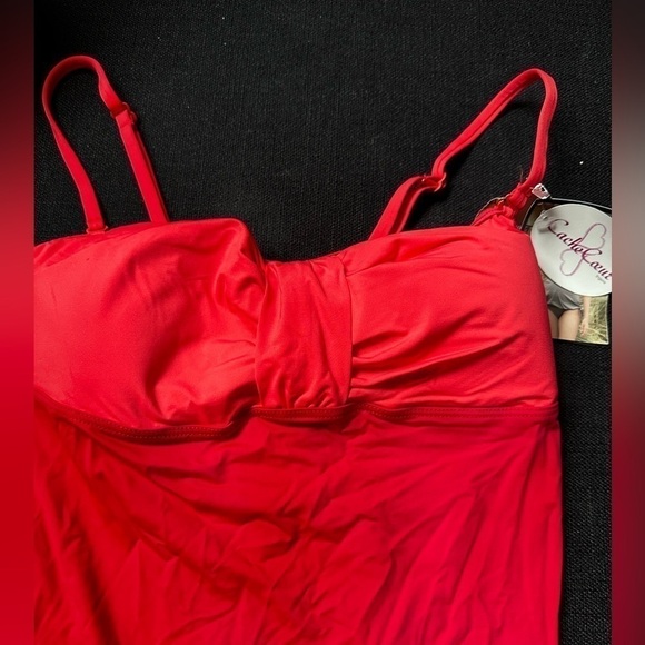 Cache Coeur Maternity Tankini Convertible Wireless Removable Pads S Color-block - Picture 13 of 14